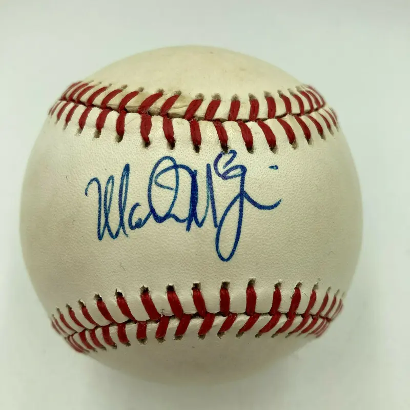 Mark McGwire Rookie Era 1980's Signed American League Baseball PSA DNA COA