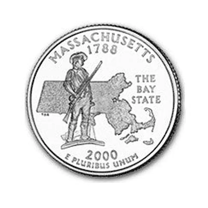 Massachusetts State Quarter #6 (2000)- D uncirculated - us mint