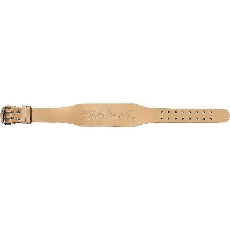 New Markwort Weightlifting Unpadded Belt w/ Logo 4" Tan - XL