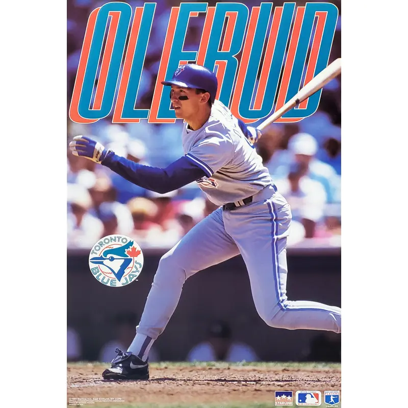 John Olerud "Action" Toronto Blue Jays Poster - Starline 1994