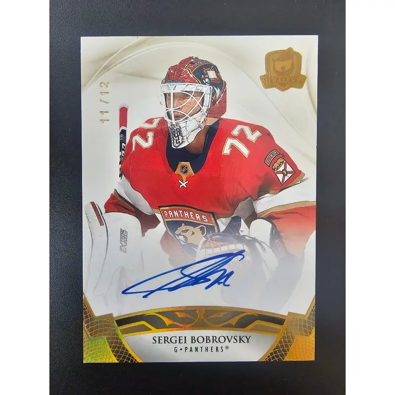 2020-21 Upper Deck The Cup - Gold Spectrum Foil Auto - Sergei Bobrovsky #92 /12