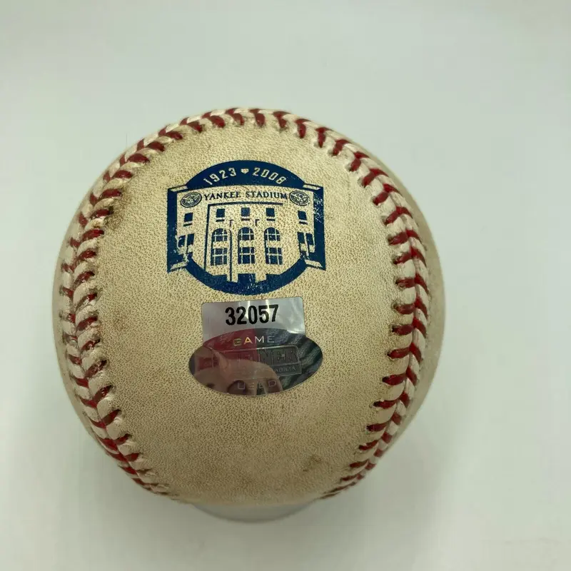 2008 Yankee Stadium Final Season Game Used Baseball VS Red Sox Steiner & MLB