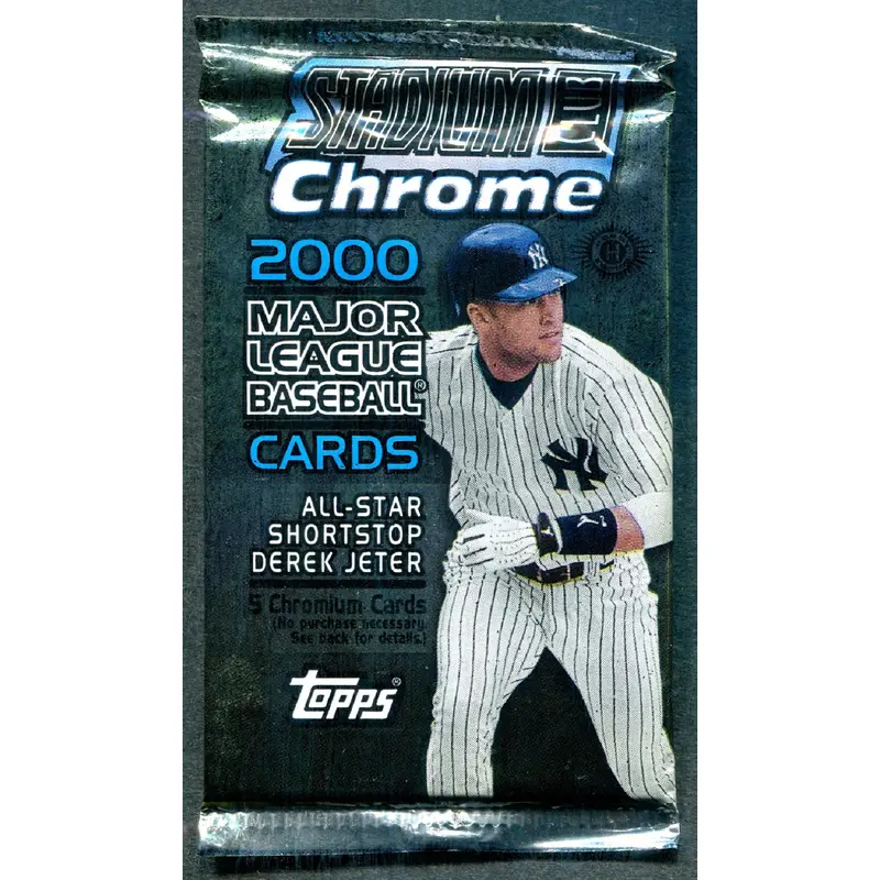 2000 Topps Stadium Club Chrome Baseball Unopened Pack (Hobby) (5)