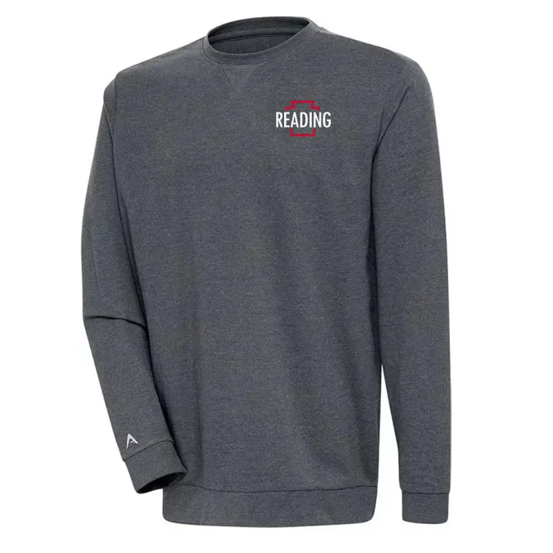 Men's Reading Keystones Antigua Charcoal Crewneck Sweater