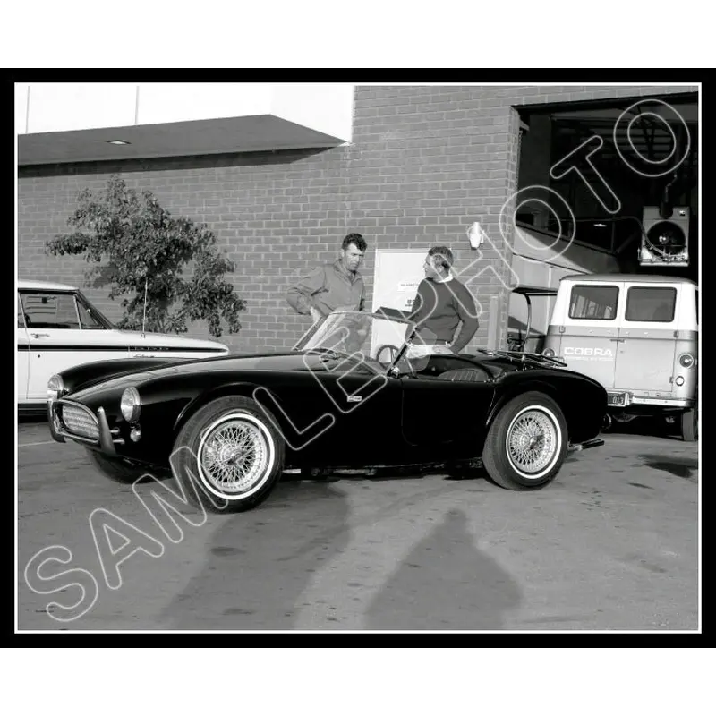 1963 Steve McQueen Carroll Shelby 8X10 Photo - 3244
