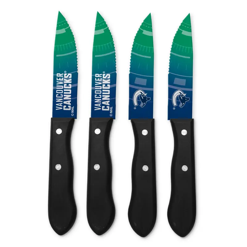 NHL 4-pc Vancouver Canucks Steak Knives