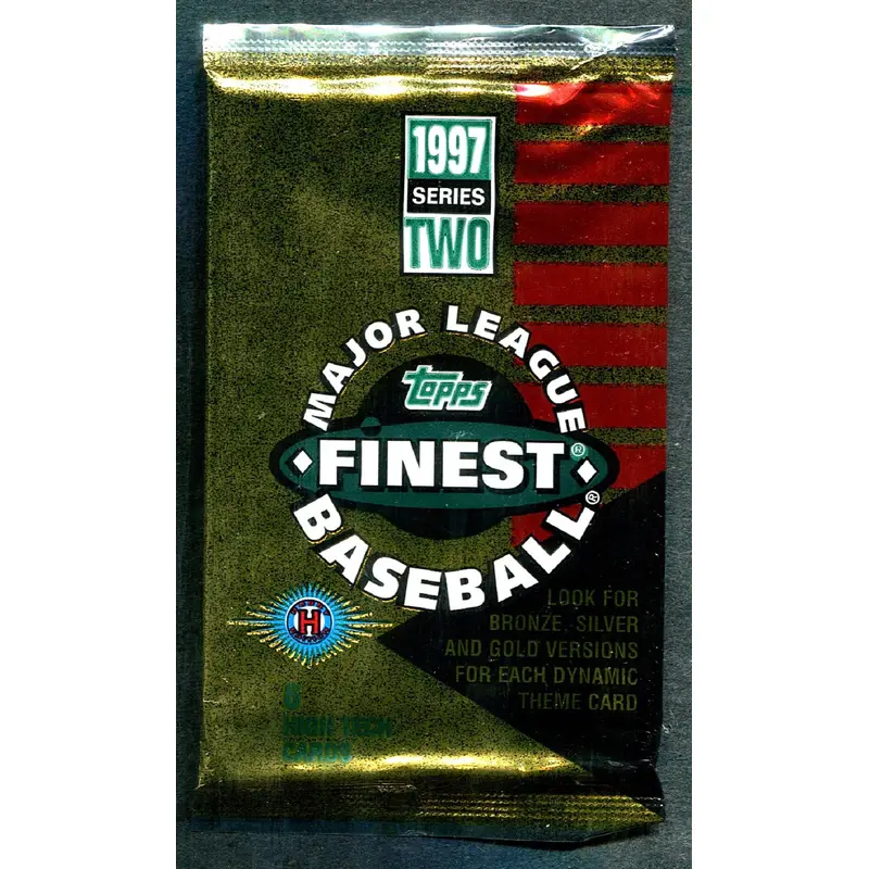 1997 Topps Finest Baseball Unopened Series 2 Pack (Hobby) (6)