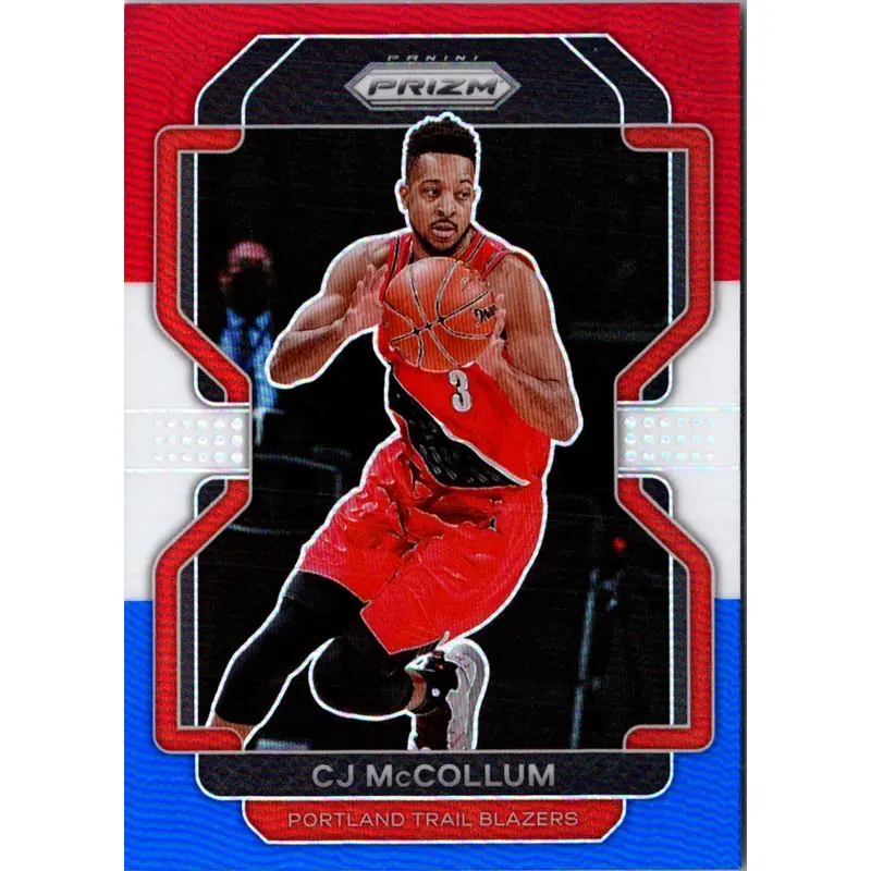 2021 Panini Prizm Hyper Red CJ McCollum #22