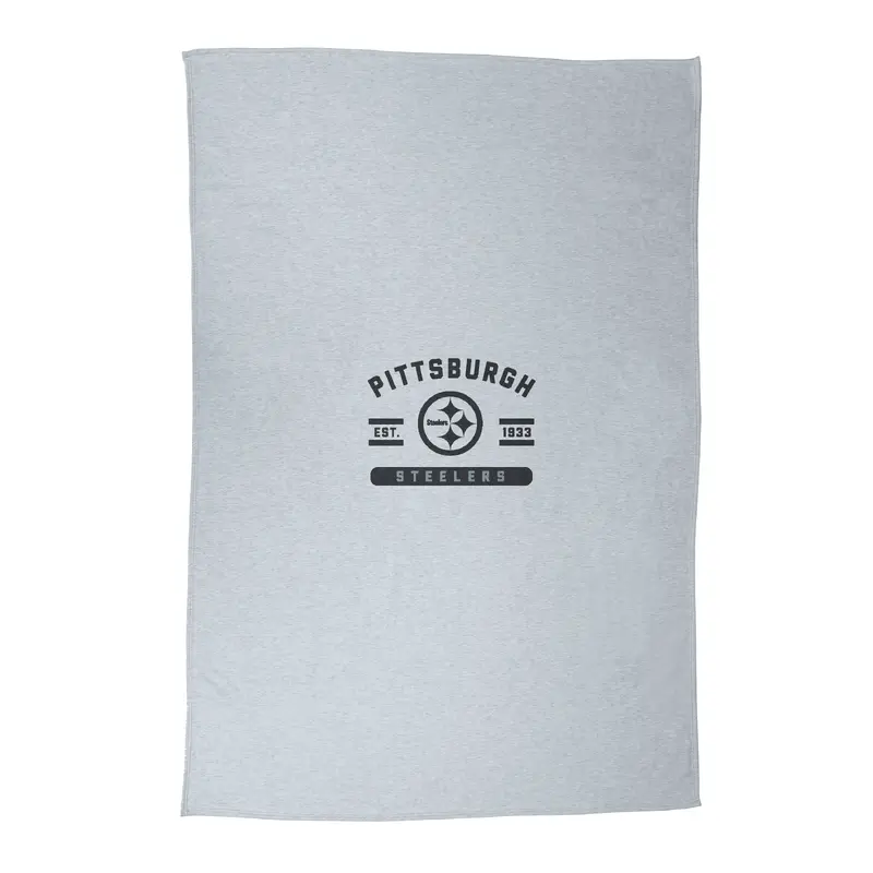 Pittsburgh Steelers Athletic Gray Sublimated Sweatshirt Blanket