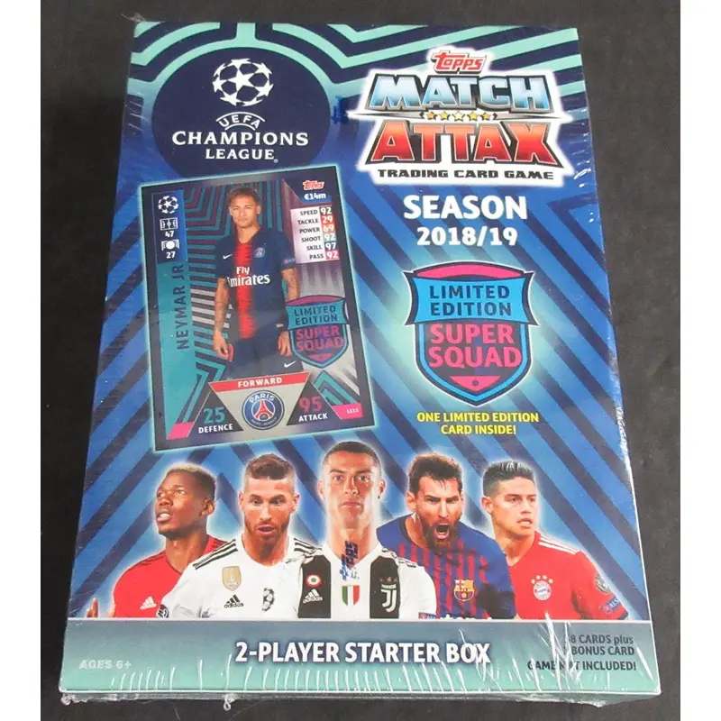 2018 2018/19 Topps Match Attax Soccer Box