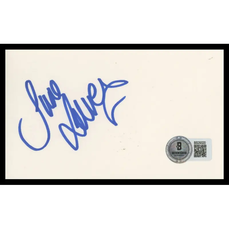 Jane Leeves Frasier Authentic Signed 3x5 Index Card Autographed BAS #BS29320