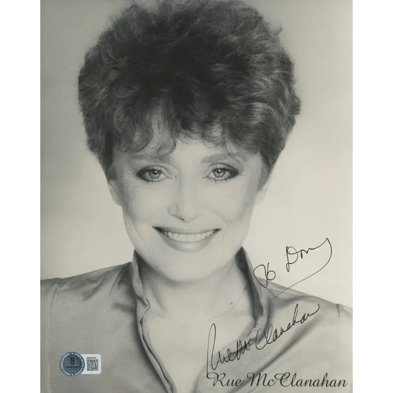 Rue McClanahan Golden Girls Authentic Signed 8x10 Photo Autographed BAS #BM03503