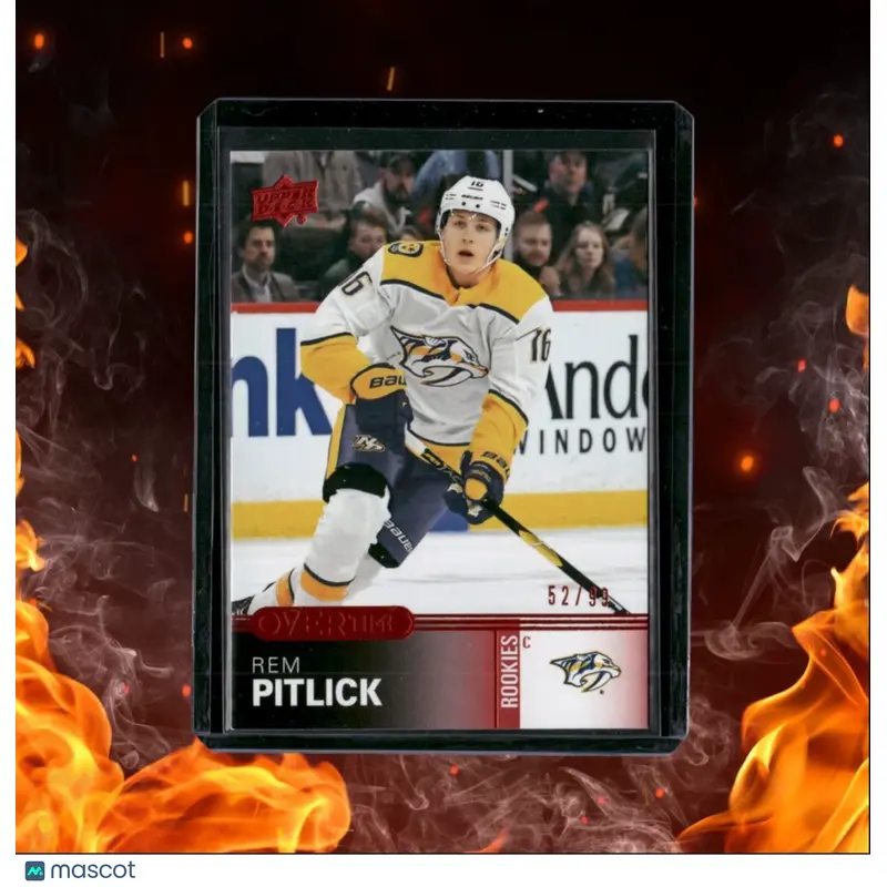2019-20 Upper Deck Overtime Rem Pitlick Red 52/99 #48