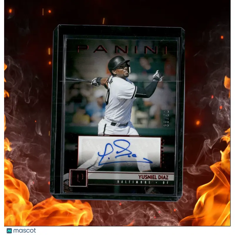 2019 Panini Baseball Yusniel Diaz Panini Red Auto 38/50 #PS-YD