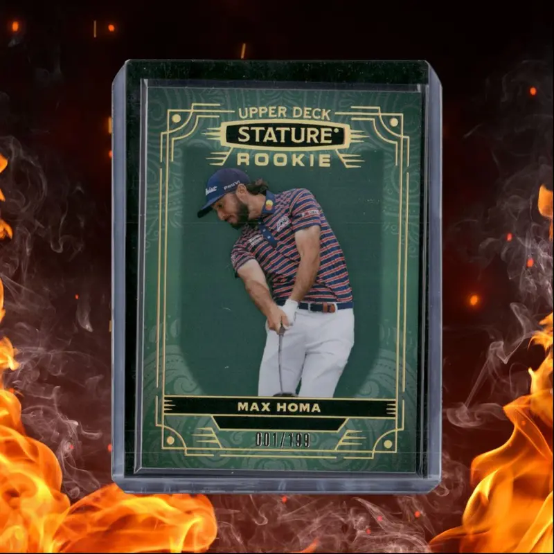 2024 Upper Deck Portfolio Golf Max Homa Stature Green 1st Print Rookie 001/199