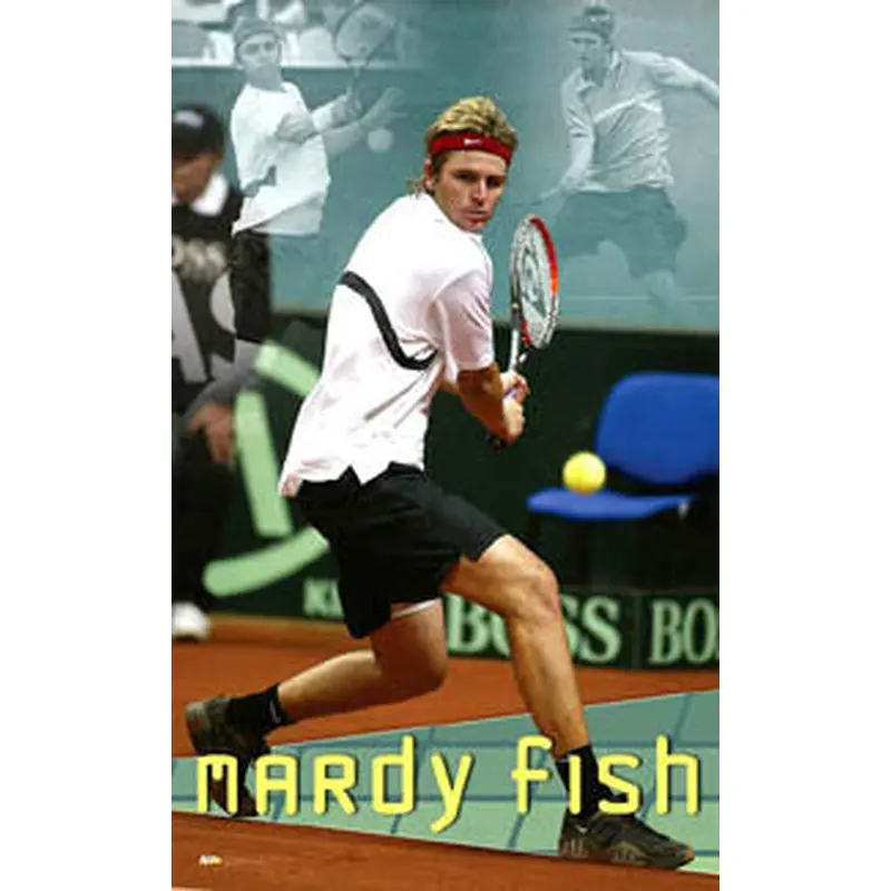 Mardy Fish "Young Gun" ATP Tennis Action Poster - Ace Authentic 2004