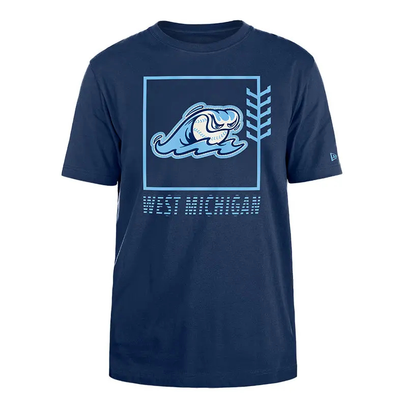 West Michigan Whitecaps New Era Clubhouse Collection Heathered Navy Tee