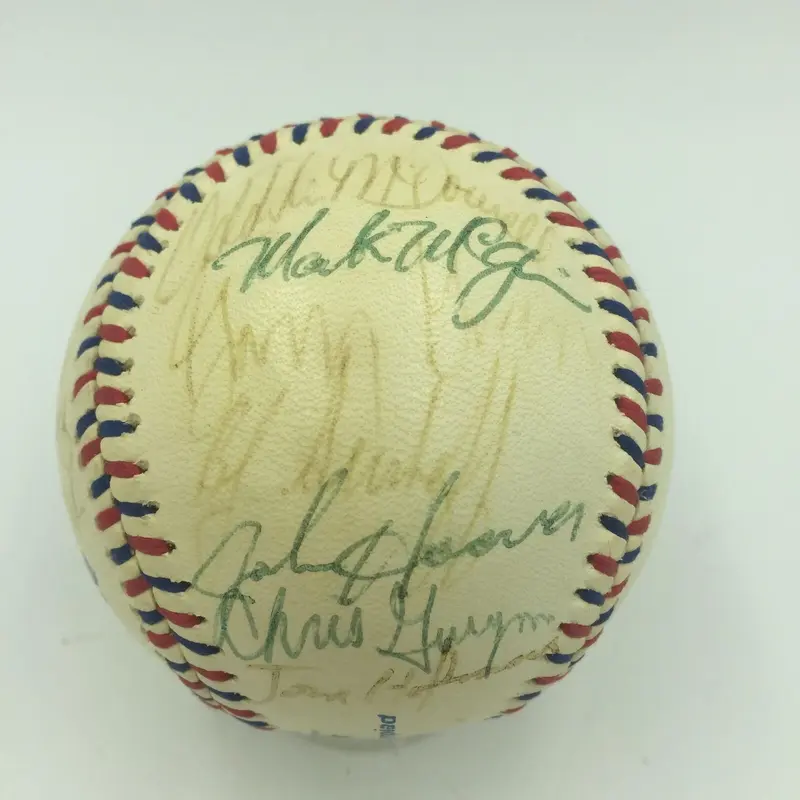 1984 Team USA Olympics Team Signed Baseball With Mark Mcgwire JSA COA