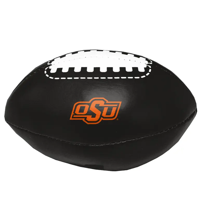 OK State University Black Micro Soft Football f/ Primary Logo