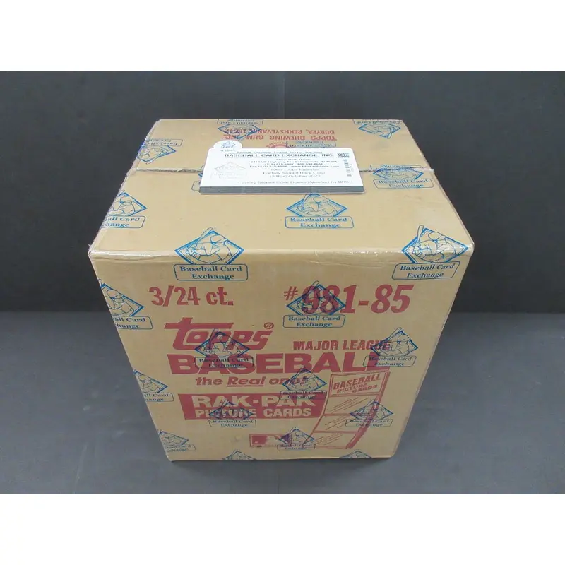 1985 Topps Baseball Factory Sealed Rack Case (3 Box) (BBCE) (A13863)