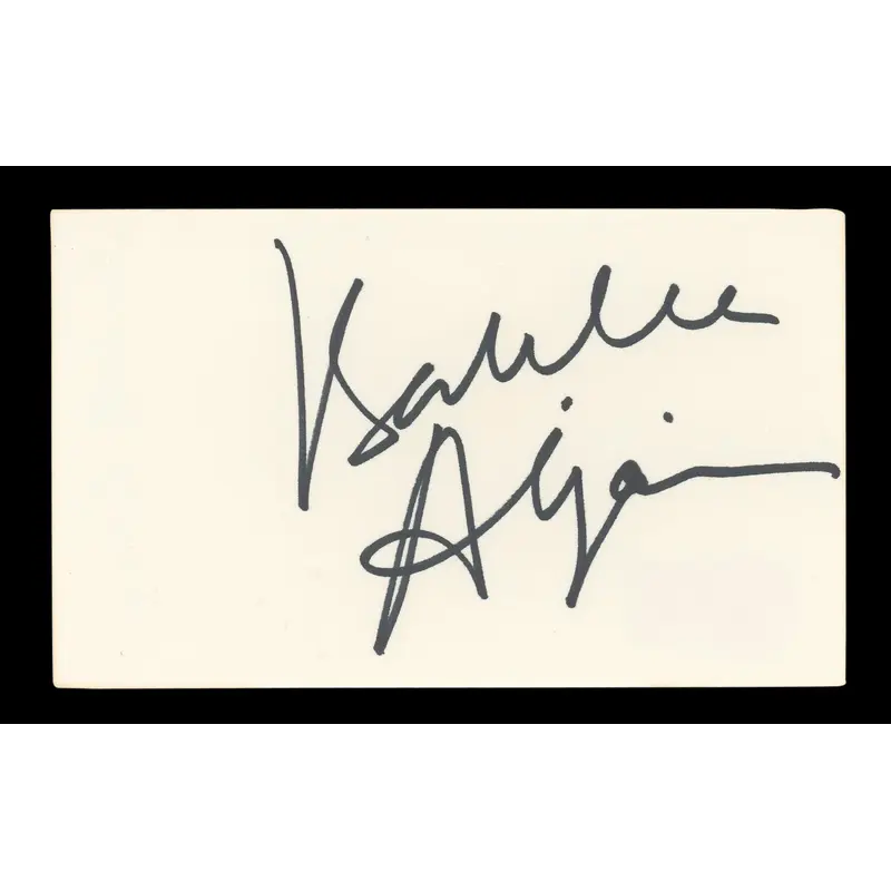 Isabelle Adjani Possession Signed 3x5 Index Card Autographed BAS #BM57040