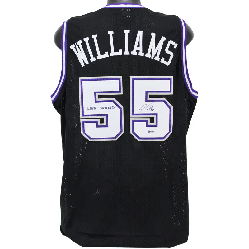 Jason Williams "White Chocolate" Authentic Signed Black Pro Style Jersey BAS