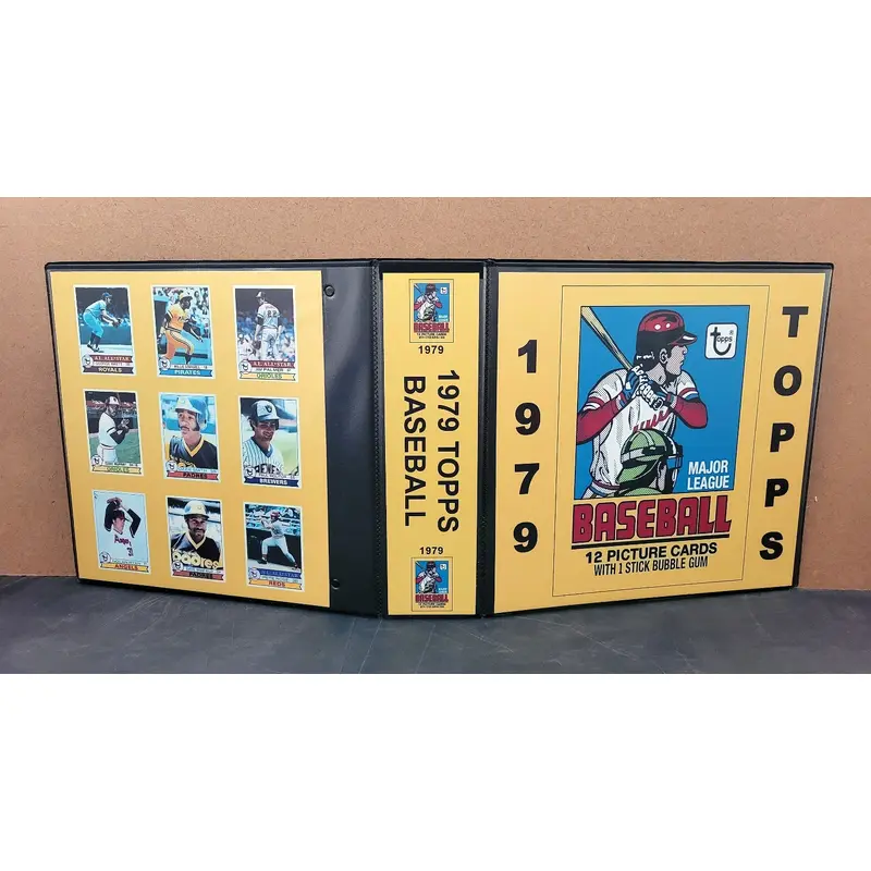 1979 Topps Baseball Cards Custom Made Album Binder 3 Sizes - 3586