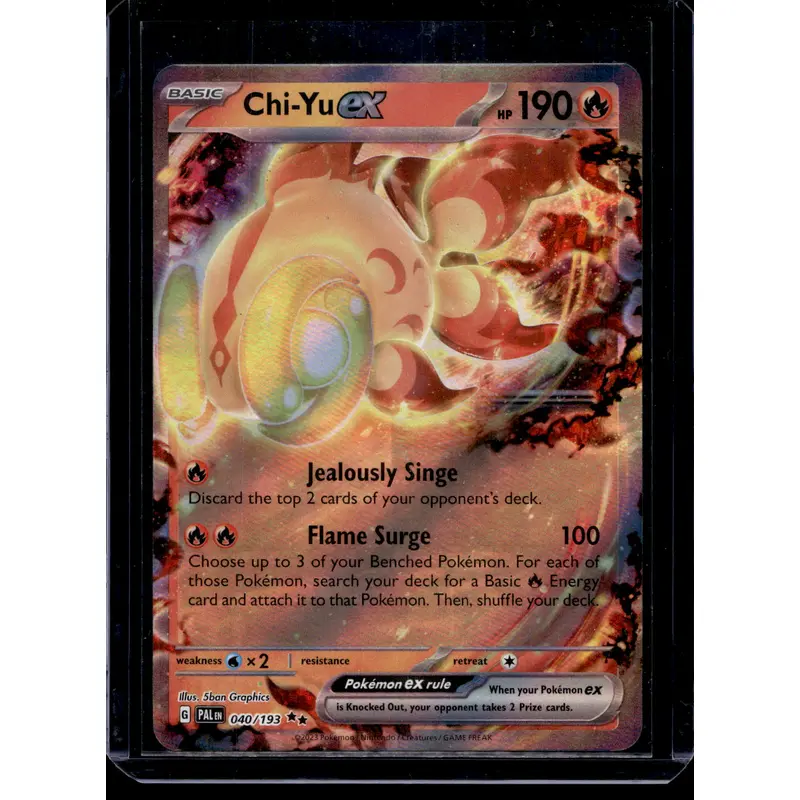 2023 Pokemon - Scarlet & Violet - Paldea Evolved - Chi-Yu ex #040