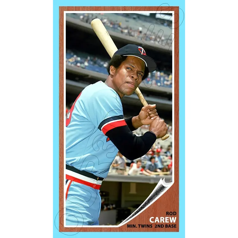Rod Carew 1962 Topps Tall Boy Custom Card - 4637