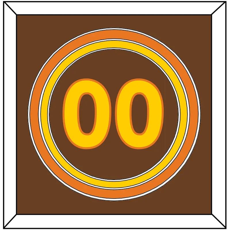 San Diego Number - Road Brown (1980-1984) - Triple Mat 2