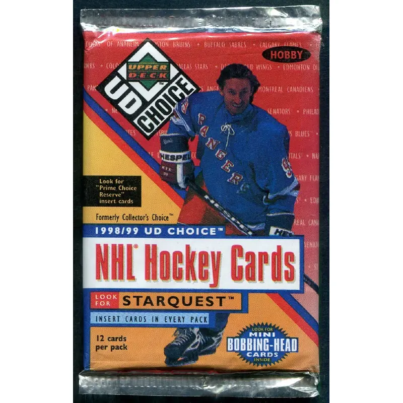 1998/99 Upper Deck UD Choice Hockey Unopened Pack (Hobby) (12)