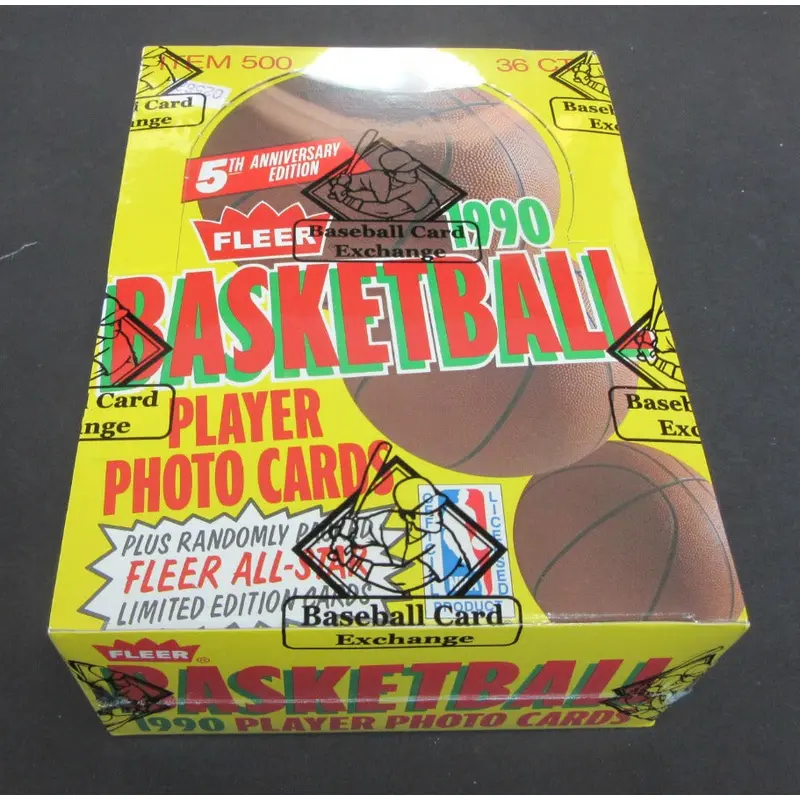 1990/91 Fleer Basketball Unopened Wax Box (FASC)