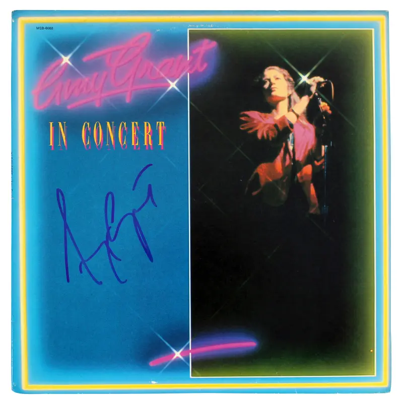 Amy Grant Authentic Signed In Concert Album Cover Autographed BAS #BG83065