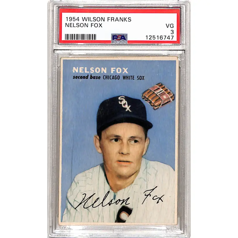 Nelson Fox 1954 Wilson Franks PSA 3 Very Good