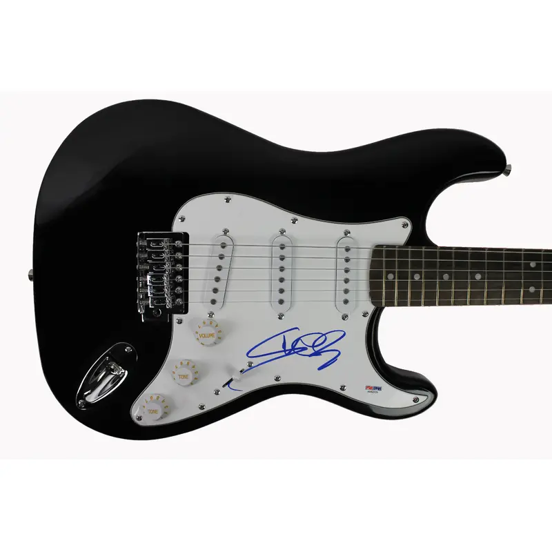 Vanilla Ice Authentic Signed Black Electric Guitar Autographed PSA/DNA #AA82229