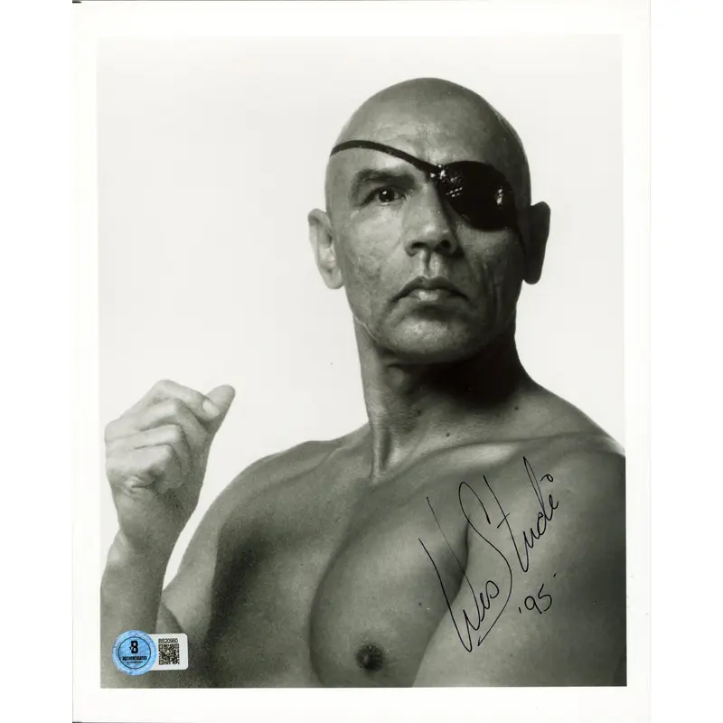 Wes Studi Street Fighter Authentic Signed 8x10 Vertical Photo BAS #BS20960