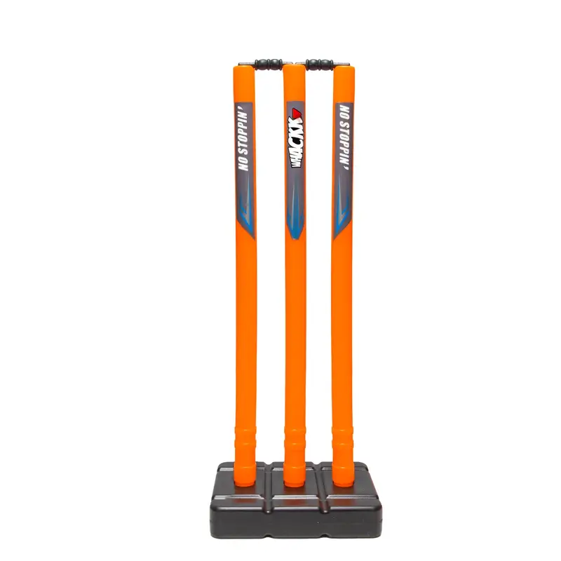 Whackk Cricket Orange Stumps with Stand Whackk | Kibi Sports