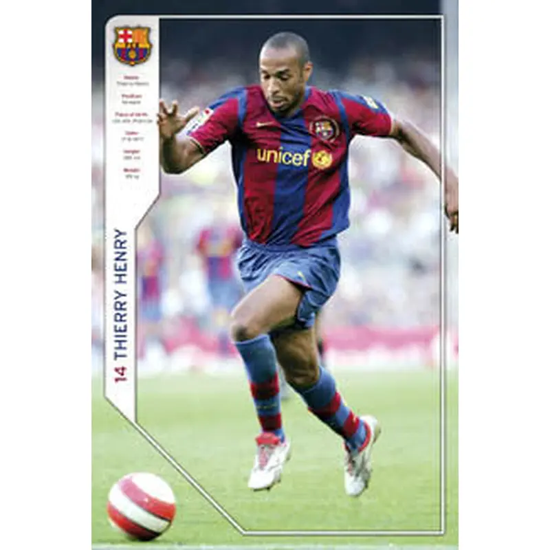 Thierry Henry "Barcelona" FC Barca Official Poster - GB 2007