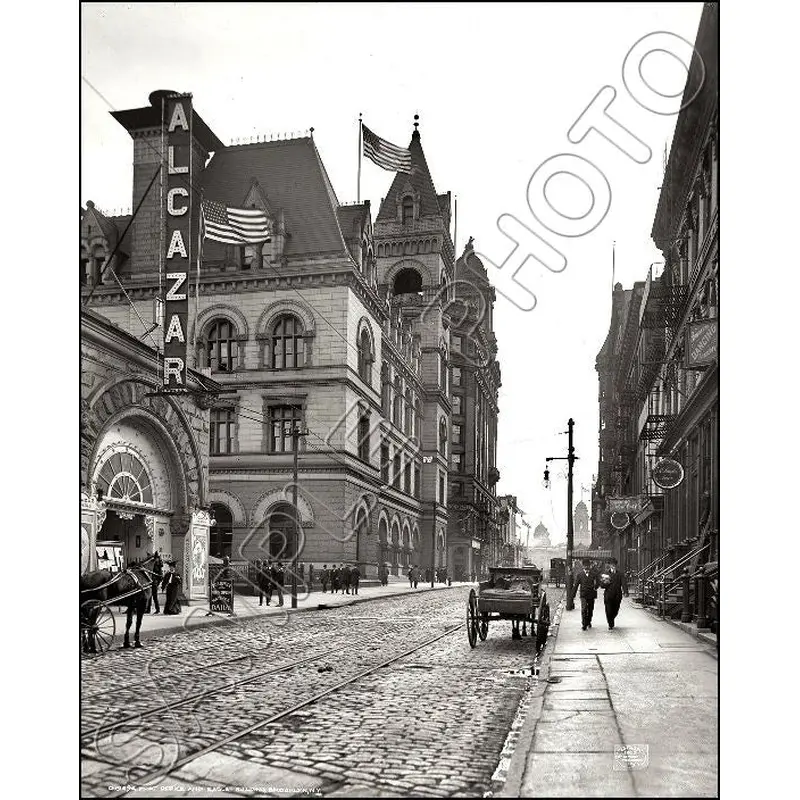 Alcazar Theater 8X10 Photo - 1906 Brooklyn New York - 2446
