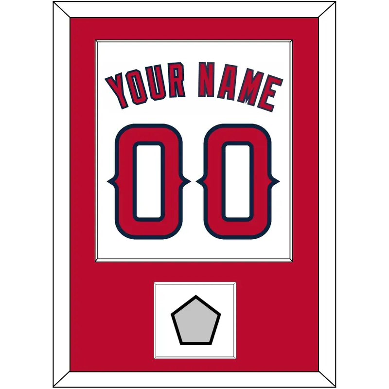 Los Angeles Name, Number & World Series Patch - Home White (2002-2023) - Single Mat 1