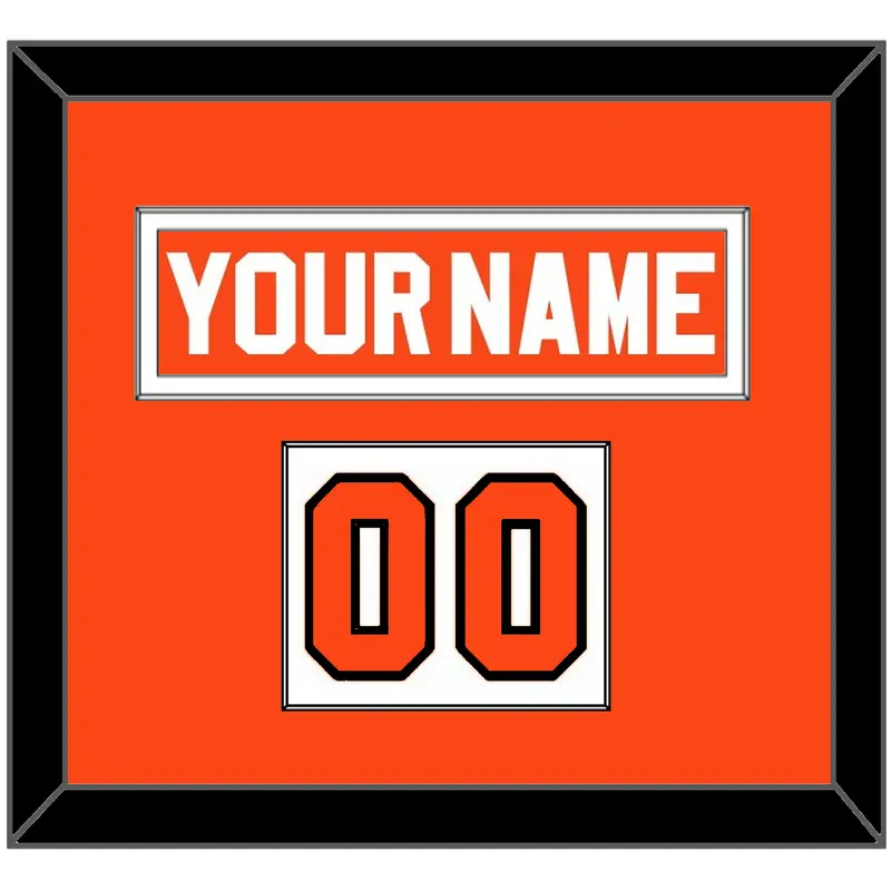 Philadelphia Nameplate & Number (Shoulder) - Road Orange (1983-2001) - Single Mat 1