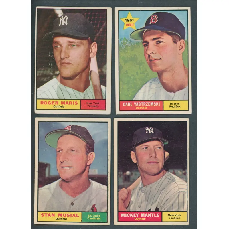 1961 Topps Baseball Near Set (585/587) VG/EX EX