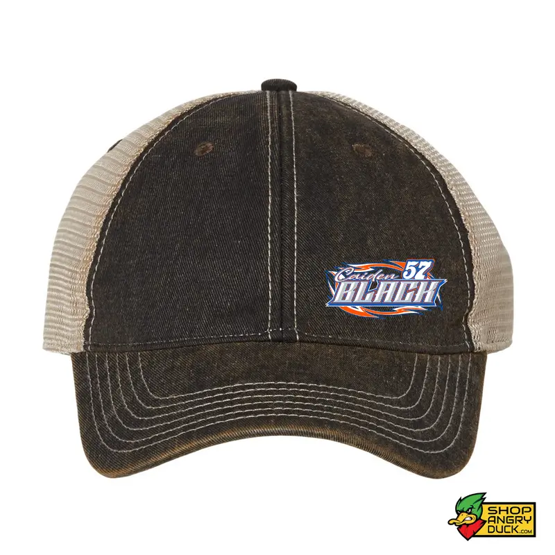 Caiden Black Racing 2025 Trucker Hat