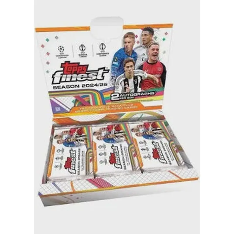 2024-25 Topps Finest UEFA Club Competitions Soccer Hobby Box