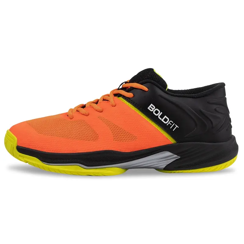 Inferno Mens Badminton Shoes - Orange-Black Boldfit | Kibi Sports