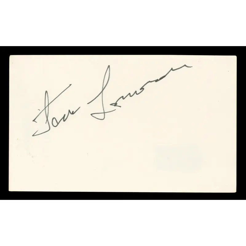 Jack Lemmon The Apartment Authentic Signed 3x5 Index Card BAS #BL98515