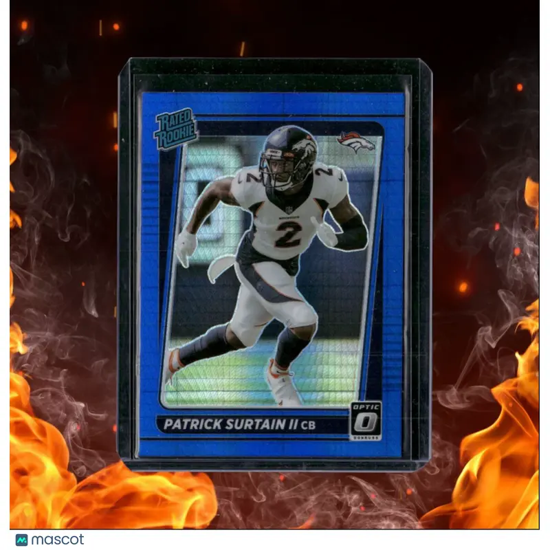 2021 Donruss Optic Patrick Surtain II Blue Hyper Prizm Rookie #244