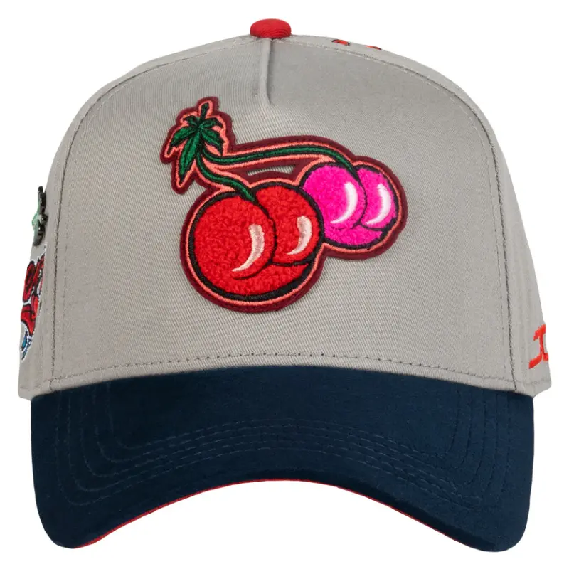 JC HATS Gabito Ballesteros BLACK SNAPBACK HAT CHERRY GRAY 1918 CHERRYGRY