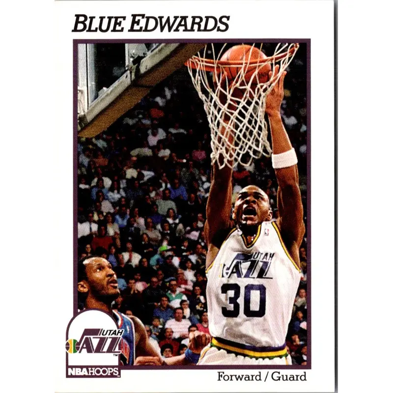 1991 Hoops Blue Edwards #208