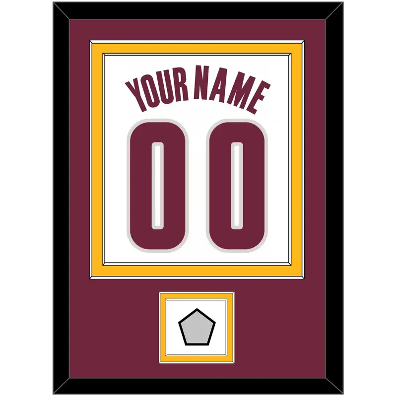 Cleveland Name & Number With Champions Patch - Home White (2010-2017) - Double Mat 3